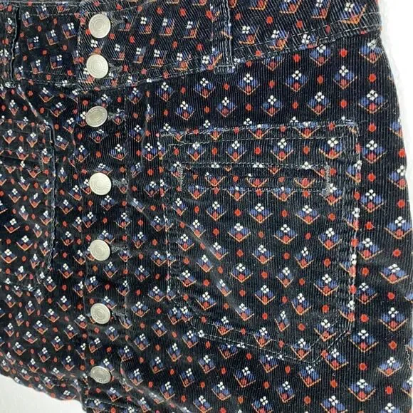 Free People Button Up Corduroy Mini Skirt - Picture 3 of 10